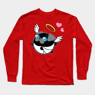 Poopy the Pug Puppy - Valentine's Day Long Sleeve T-Shirt